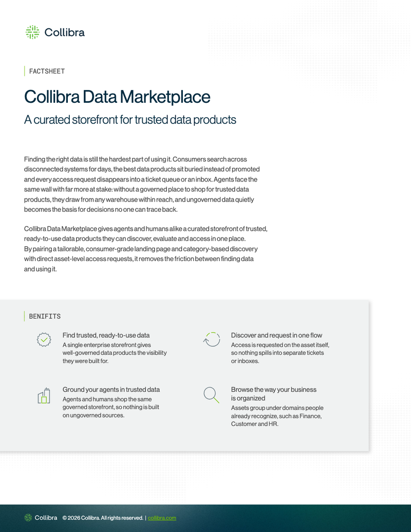 Collibra Data Marketplace: Shop for trusted data cover image
