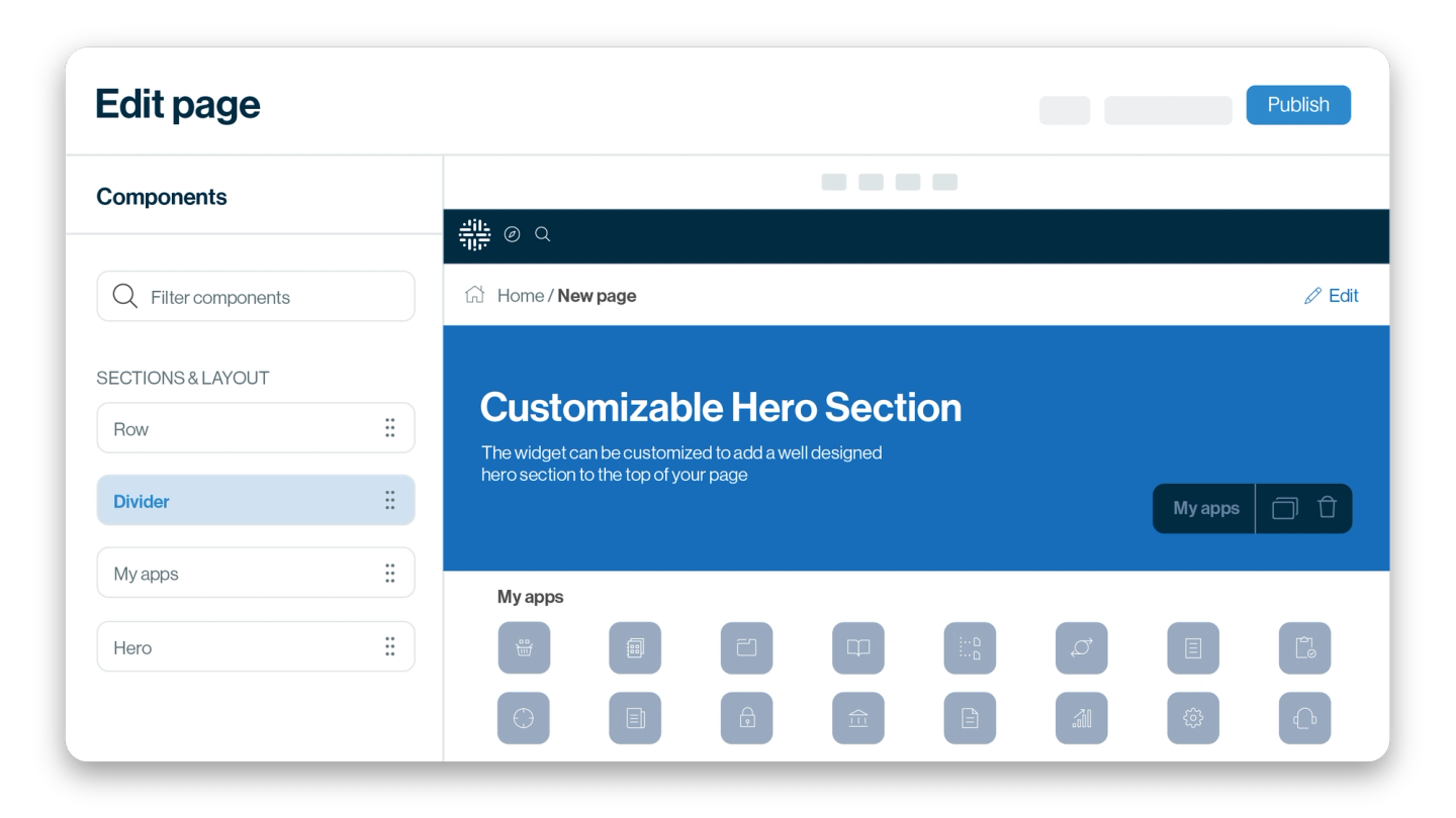 New homepage experience and custom homepage assignment image