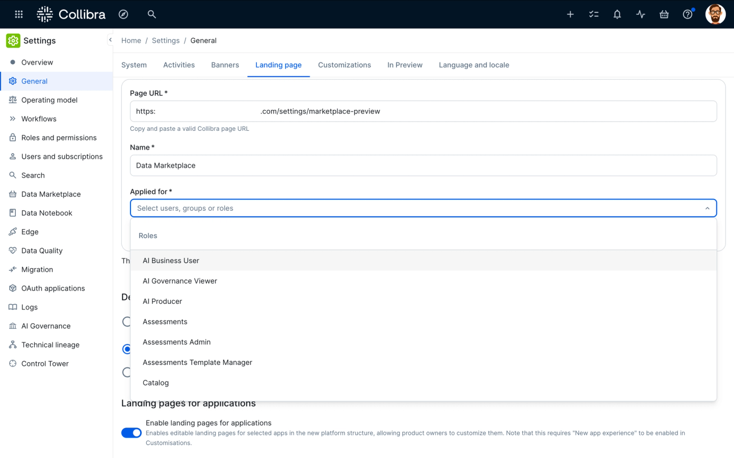 Generate a prioritized list of custom landing page rules with zero conflicts.