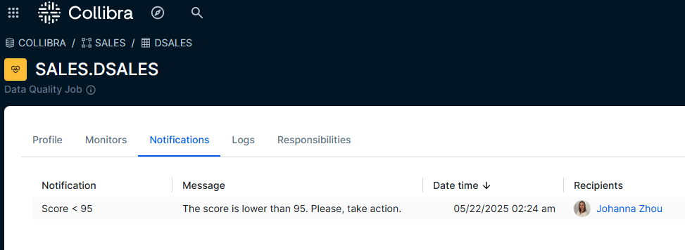 Proactively notify stakeholders of data quality issues