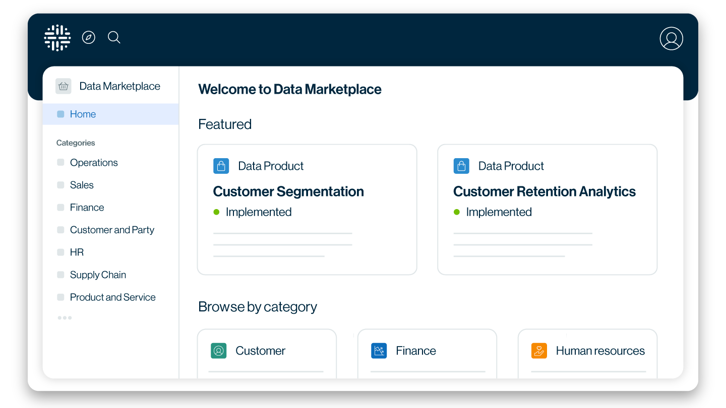 New Data Marketplace experience image