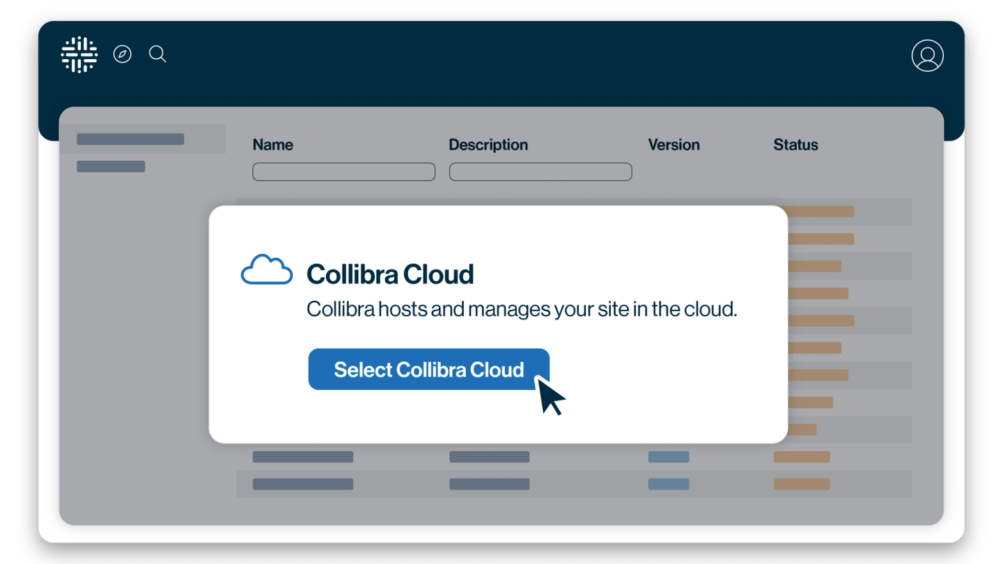 Collibra Cloud sites image