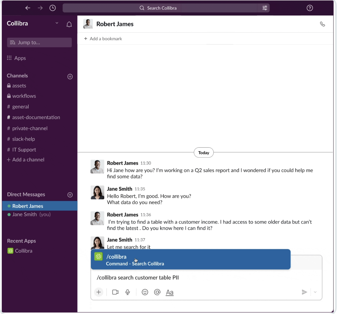 Search for data assets easily