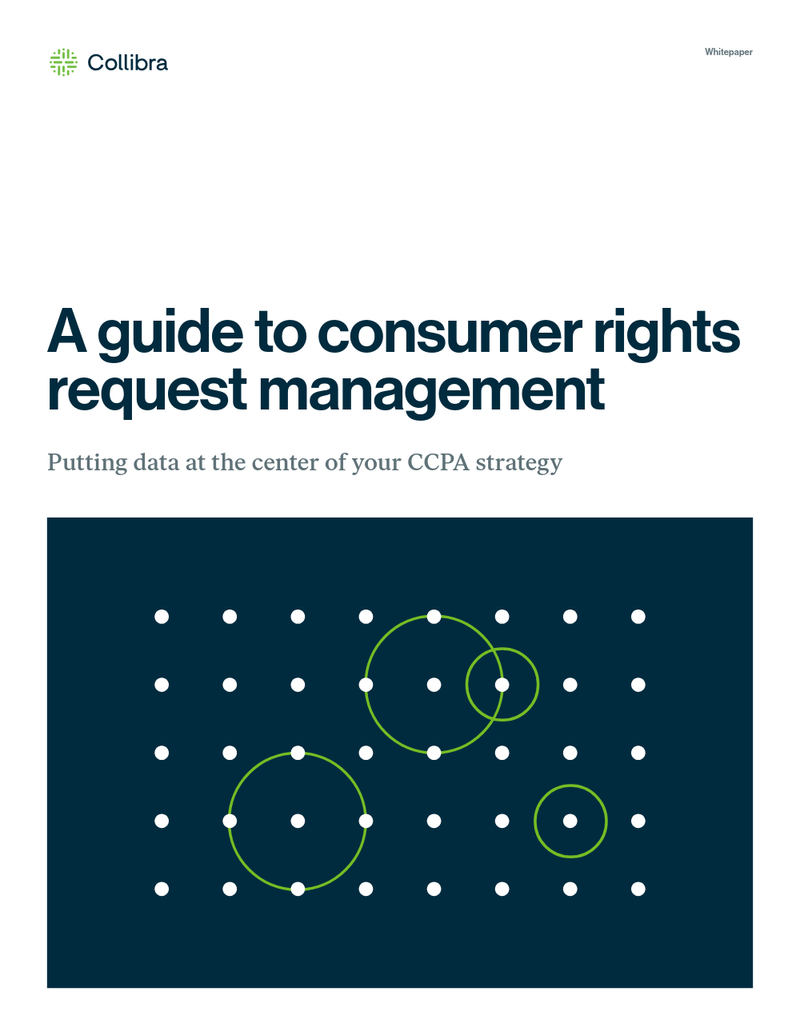 Consumer data privacy: a guide to consumer rights request management  cover image