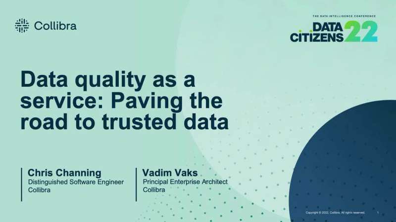 Data quality as a service: paving the road to trusted data cover image